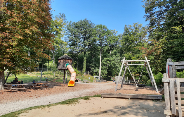 Ausflug Niederoesterreich Naturpark Sparbach Spielplatz