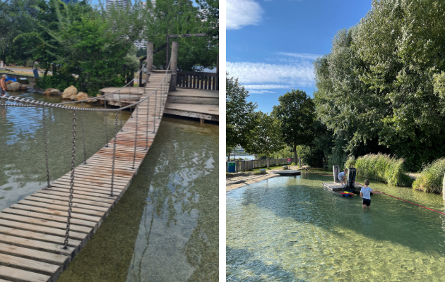 Ausflugsziel Wasserspielplatz Donauinsel Wien