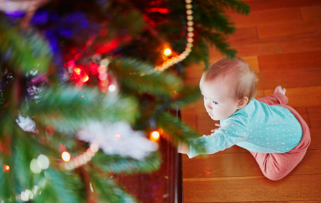 Christbaum Sicherung Kindern Babymamas Wien 1